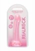 REALISTYCZNE DILDO ANALNE NA PRZYSSAWCE RÓŻOWE 17,8 CM